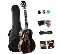 Ukulele professionale Chitarra Caramel Ebony Alto Ukulele Kit Per Ukulele Elettrico Con Display LCD A Colori In Legno Da 30 Pollici Kit Per Chitarra Per Principianti