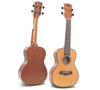 Ukulele Professionale Chitarra Hawaiana Ukulele Con Tavola Solida In Mogano E Pino Rosso Da 23 Pollici
