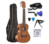 Ukulele Professionale Chitarra Ukulele Da Concerto Con Corpo In Legno Sapele Da 21/23/26 Pollici Adatto Per Principianti (Color : 23 inches)
