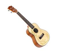 Ukulele Professionale Chitarra Ukulele Da Concerto In Abete Massiccio Da 23 Pollici Con Corda Per Accordatore E Custodia Per Ukulele (Color : 01)
