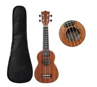 Ukulele professionale Chitarra Ukulele Tripla In Mogano Da 21 Pollici 4 Corde Hawaii Ukelele Educazione Strumenti Musicali Regalo Con Borsa E Tracolla(A)