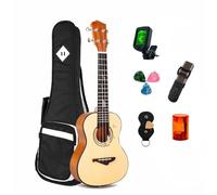 Ukulele Professionale Concerto Soprano Tenore 23" Sapele Ukulele Aquila Corde Pacchetto Opzionale Accordatore(3)