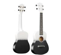 Ukulele Professionale Modello Entry-level Da 23 Pollici Per Principianti Per Suonare Il Pianoforte Colorato Per Esercitarsi Con L'ukulele(Black)