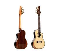 Ukulele professionale Pannello Ukulele Da 24 Pollici In Abete Massiccio Ukulele Disegno A Mano Obliquo Chitarra Strumento A Corda Pannello Posteriore/laterale In Palissandro