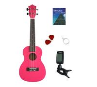 Ukulele professionale Piccola Chitarra A Quattro Corde Con Ukulele In Legno Da 23 Pollici Con Accordatore Per Principianti(Red)