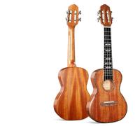 Ukulele professionale Piccola Chitarra Ukulele Brillante Per Adulti Da 23 Pollici In Mogano Massiccio Per Principianti Avanzati(Brown,26)