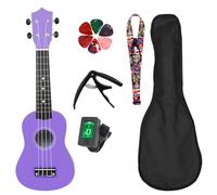 Ukulele Professionale Set Di Strumenti A Corda Per Ukulele Con Pannello In Tiglio Da 21 Pollici Con Custodia E Accessori