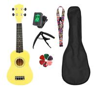 Ukulele Professionale Set Ukulele Con Pannello In Tiglio Giallo Da 21 Pollici Con Custodia E Accessori Per Strumenti A Corda Professionali