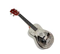 Ukulele Professionale Strumento Musicale Ukelele Da Concerto Con Corpo In Ottone Cromato E Tastiera In Noce Massello