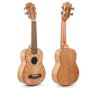 Ukulele Professionale Testa Per Chitarra Classica Okoume Tiger Flame Da 21 Pollici Ukelele 15 Tasti