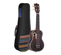 Ukulele Professionale Ukelele In Abete Rosso 21 "Ukelele Acustico Con Borsa 15 Tasti 4 Corde Strumento Musicale Con Pickup EQ Incorporato