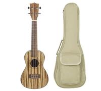 Ukulele Professionale Ukulele A 4 Corde Per Chitarra Soprano In Legno Zebrato Hawaiano Da 24 Pollici(B)