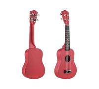 Ukulele professionale Ukulele Da 21 Pollici Tutto In Tiglio Con Set Completo Di Accessori Per Principianti(Red)