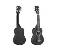 Ukulele professionale Ukulele Da 21 Pollici Tutto In Tiglio Con Set Completo Di Accessori Per Principianti(Black)
