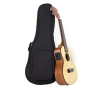 Ukulele Professionale Ukulele Da Concerto Acustico In Abete Massiccio 23" 18 Tasti Con Custodia Protettiva