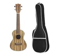 Ukulele Professionale Ukulele Hawaiano Soprano In Legno Zebrato A 4 Corde Da 26 Pollici(B)