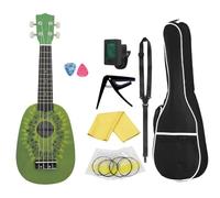 Ukulele Professionale Ukulele Per Chitarra 21 Pollici A 4 Corde Con Cinturino Sintonizzatore, Parti E Accessori Per Chitarra Capotasto