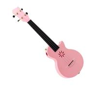Ukulele Professionale Ukulele Portatile Da 25 Pollici A 4 Corde In Fibra Di Carbonio Con Borsa Per Il Trasporto Per Principianti Adulti (Color : Pink)