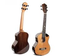 Ukulele professionale Ukulele Red Pine Rose Solid Chitarra A Botte Semi-spallata Da 24/26 Pollici(26)