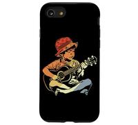 Ukulele Ragazzo che disegna Lezioni di musica Custodia per iPhone SE (2020) / 7 / 8