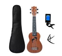 ukulele Set Completo Di Mini Chitarra Soprano Ukulele In Mogano 4 Corde(Color:Dolphin full set)