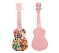 ukulele Set Completo Di Strumento A Corda Per Chitarra Hawaiana A Quattro Corde A Quattro Corde Per Ukulele Soprano Professionale Da 21 Pollici(Color:A)