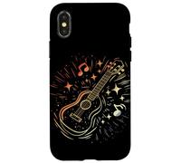 Ukulele Sketch Look Vintage Uke Lezioni di musica Custodia per iPhone X/XS