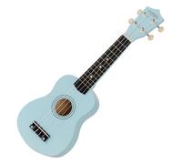 Ukulele Soprano Blu in Legno Uku Acustica 12 Trasti 4 Corde in Nylon per Bambini
