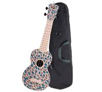 Ukulele Soprano Chitarra Hawaii Uke Kit 4 Cordas Nylon 21'' Custodia Bambini