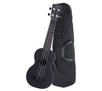 Ukulele Soprano Chitarra Hawaii Uke Uku Kit 4 Cordas Nylon 21'' Custodia Nero