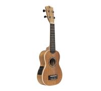 Ukulele Soprano Con Pickup Con Top In Sapele E Gigbag