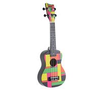 Ukulele Soprano Gewa Square W-SO-BBN Nero Neon Incl. borsa da concerto