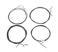 Ukulele Strings Black Nylon Warm Rich Sound Universal Ukulele Sostituzione di sostituzione Stringe Materiale in nylon durevole di qualità Premium per Ukuleles 4 Pack standard