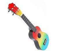 ukulele Strumento A Quattro Corde Dipinto A Mano Dipinto A Mano Con Cartone Animato Ukulele Da 21 Pollici(Color:Painted A)