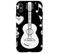 Ukulele Strumento da disegno per liuto Custodia per iPhone X/XS