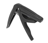 Ukulele -Strumento di Pitch di Plastica Capo con Primavera Facile e Facile da Usare per i Giocatori Ukelele Include Silicone 1 X X Capo (BLACK)