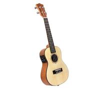 Ukulele Strumento Musicale Concerto Ukulele Elettrico Acustico Ukulele in Abete Massiccio 23 Pollici 18 Tasti Uke Chitarra Ukulele A 4 Corde