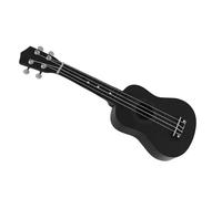 Ukulele Strumento Musicale Mini Ukulele Da 21 Pollici Con Corpo In Tiglio E Tastiera In Palissandro Ukulele Professionale A 4 Corde (Color : Bk)
