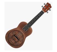 Ukulele Strumento Musicale Ukulele Da Concerto Da 24 Pollici Con Finitura In Rame Rosso Opaco, Corpo In Ottone, Ukulele Risonante Con Custodia Rigida
