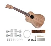 Ukulele Strumento Musicale Unfinished 23/26 Pollici Ukelele 4 Corde Per Chitarra Kit Fai Da Te Zebrano Corpo Tastiera Pioli Corde Ponte Set Di Dadi (Color : 26 inch)