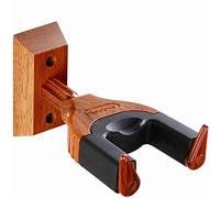 Ukulele, supporto da parete per ukulele, con chiusura automatica, con base in legno duro, per ukulele/violino/banjo/mandolino