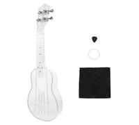 Ukulele Trasparente 21 Pollici per Principianti, Corde di Ricambio | Set 1 Pezzo, Materiale Composito Air-nova, Tastiera a Basso Registro, Design Rinforzato, Panno per Pulizia