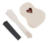 Ukulele Treble Con Foro A Forma Di Cuore Da 21 Pollici Kit Fai Da Te Ukulele Dipinto A Mano Per Chitarra Hawaii In Tiglio Ukes con Kits