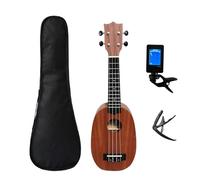 ukulele Treble Spruce Mahogany Dolphin Pineapple Design Ukulele With Pouch/tuner Capo(Color:21P-3)