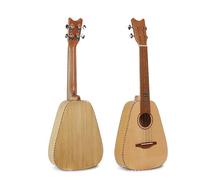 Ukulele Ukulele A Botte Da 21 Pollici E 24 Pollici Superficie In Legno Marcio Di Pino Rosso Ukulele Opaco Di Colore Singolo In Legno(21 inches)