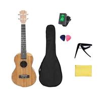 Ukulele Ukulele Da 26 Pollici Tutto Fiore In Legno Ukulele A 4 Corde Pesca Piccolo Strumento Per Chitarra Hawaiana A Quattro Corde(SET)