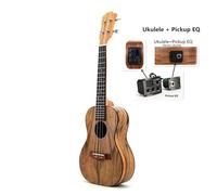 Ukulele Ukulele Da Concerto Da 23 Pollici Materiale In Noce Mini Chitarra Hawaiana Da Viaggio Ukulele Equalizzatore Pickup Ukulele Elettrico(B)