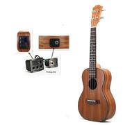 Ukulele Ukulele Da Concerto Da 23 Pollici Ukulele Elettrico A 4 Corde Con Tastiera In Acacia Dolce E Palissandro Con Equalizzatore Pickup(C)