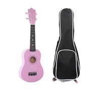 Ukulele Ukulele Soprano Professionale Per Principianti Da 21 Pollici 4 Corde Strumenti Musicali Accordatore Plettro Borsa Resistente(Pink)