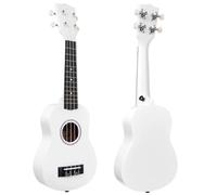 Ukulele Ukulele Tenore 21 Pollici Ukulele Principiante Ukulele Arcobaleno Set Di Corde Con Tracolla In Stoffa Per Borsa Accordatore(White)